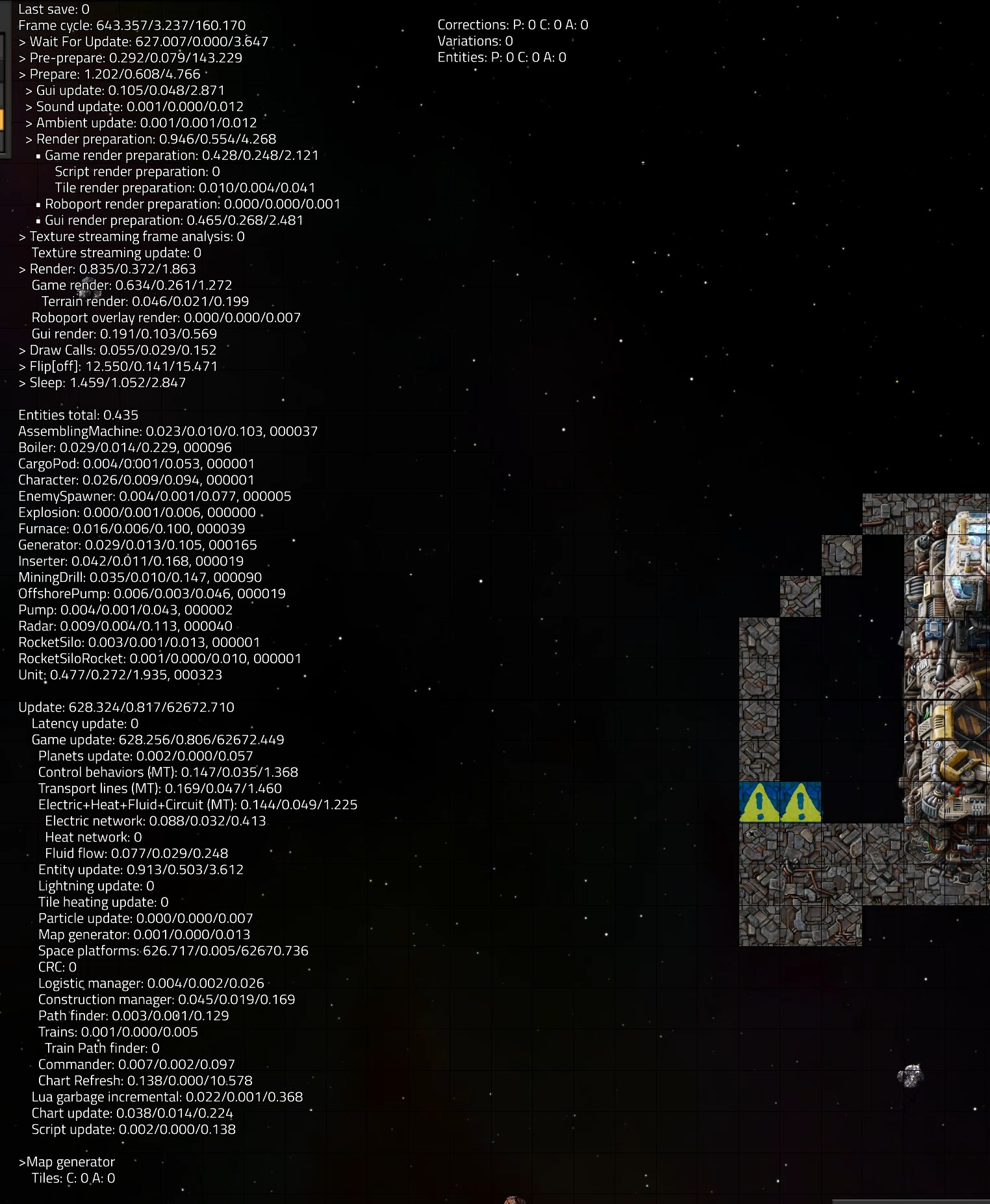 space platforms at 626/0.005/62670