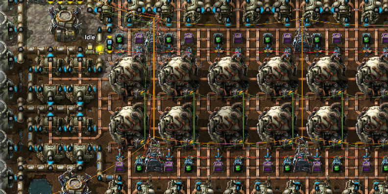 fig. A: New control logic with LED and display panel showing &quot;idle&quot;.