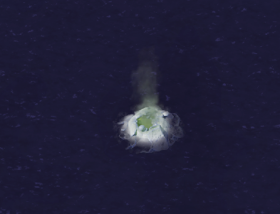 Nuked lithium floating alone.