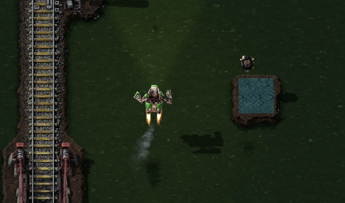 bot trying to place the double layer landfill