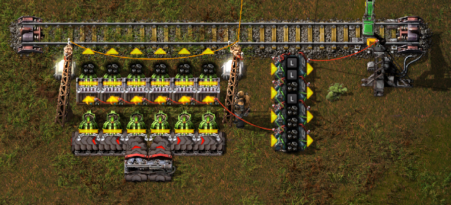 Parametrized item pickup train stop