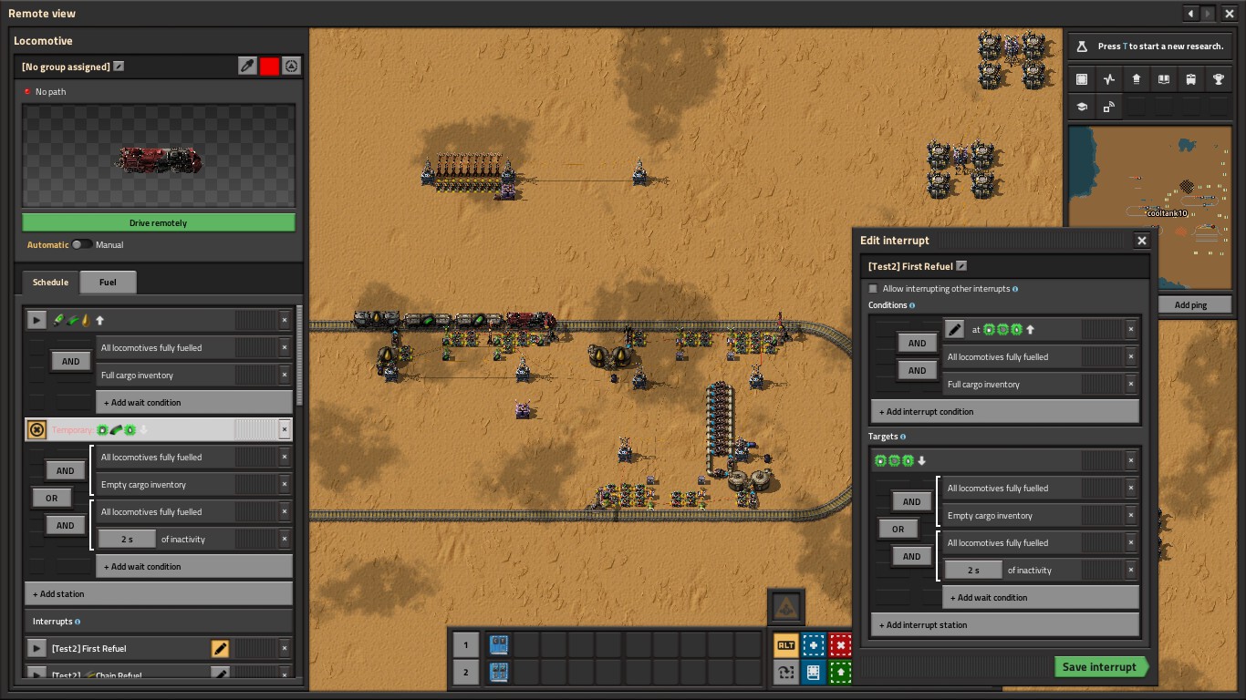 Stuck train in automatic mode (test's conclusion)