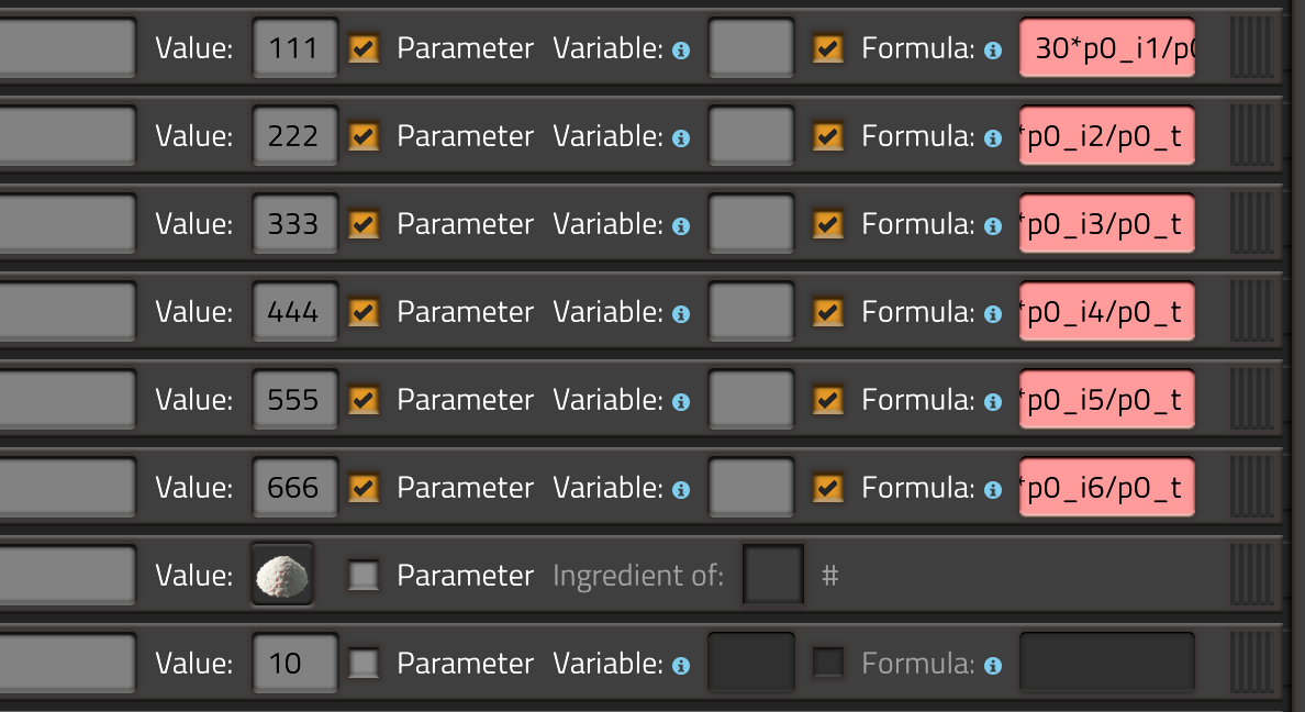 Formulas