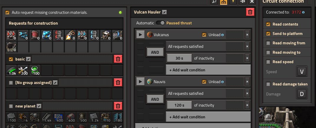 space ship config