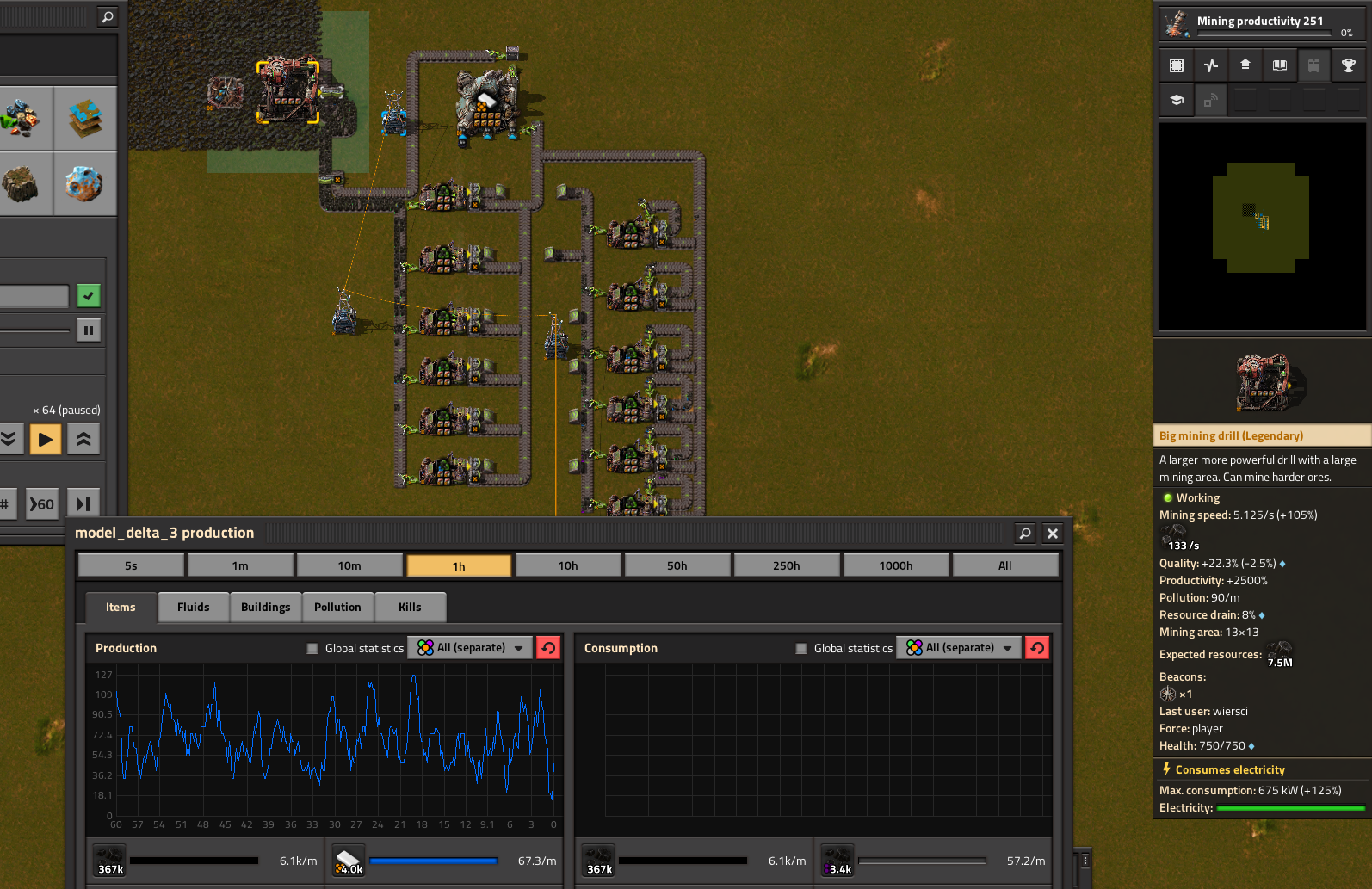 Running on belts.