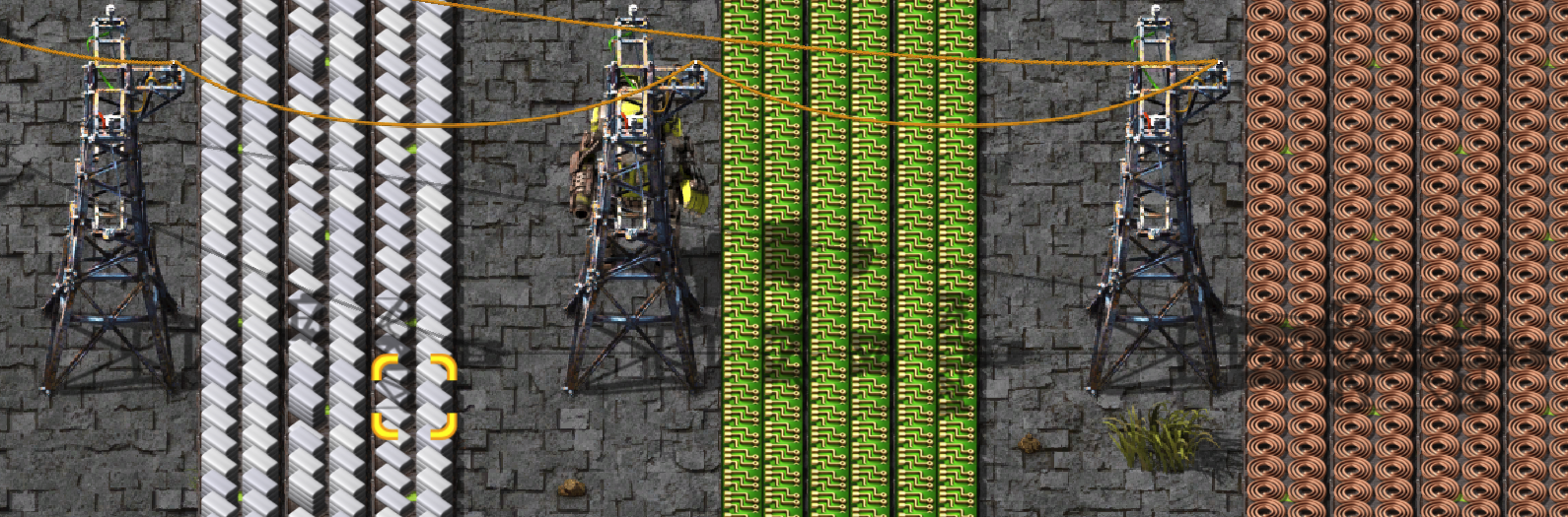 example with big electric pole