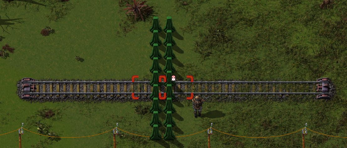 placing walls over rail