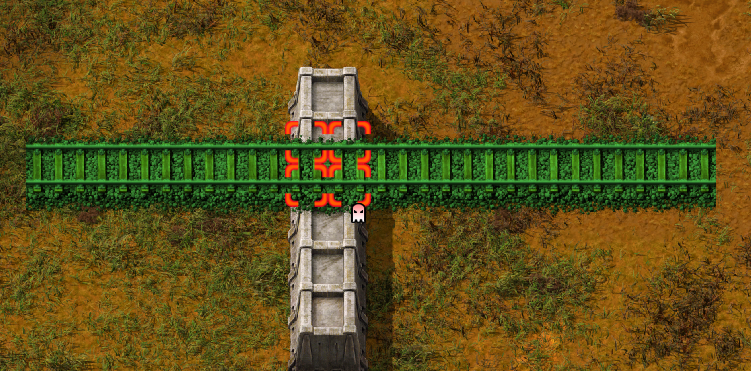 placing rails over walls