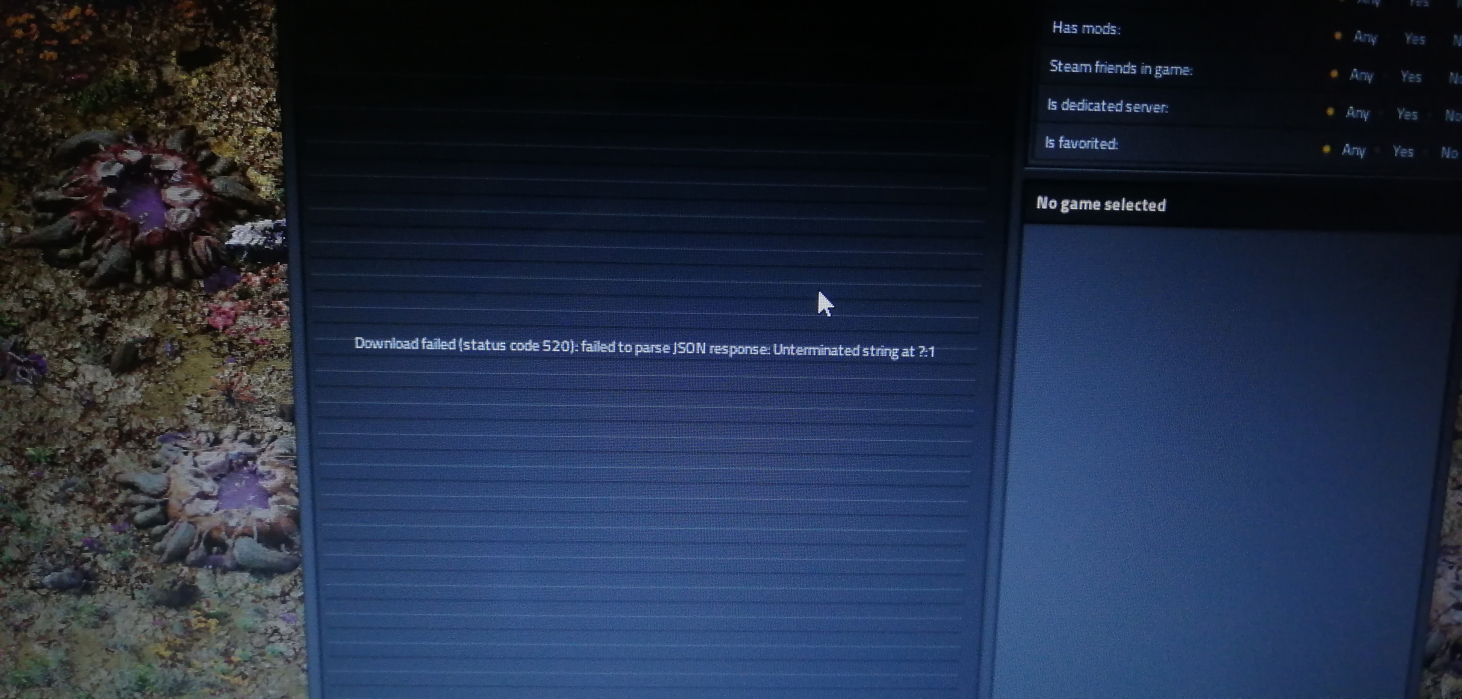 This error comes out