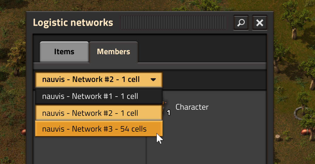 [1.1.110] the player selectable in the list of networks on nauvis
