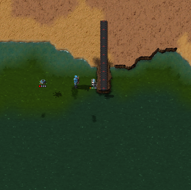 placing on shallow - fine