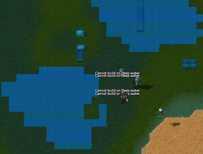 placing on deep water - not allowed