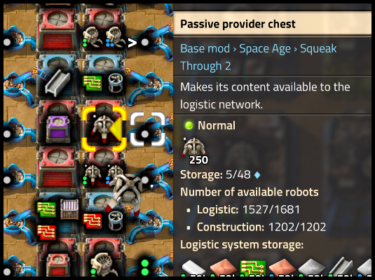 Enough logistic bot items in local logistic network