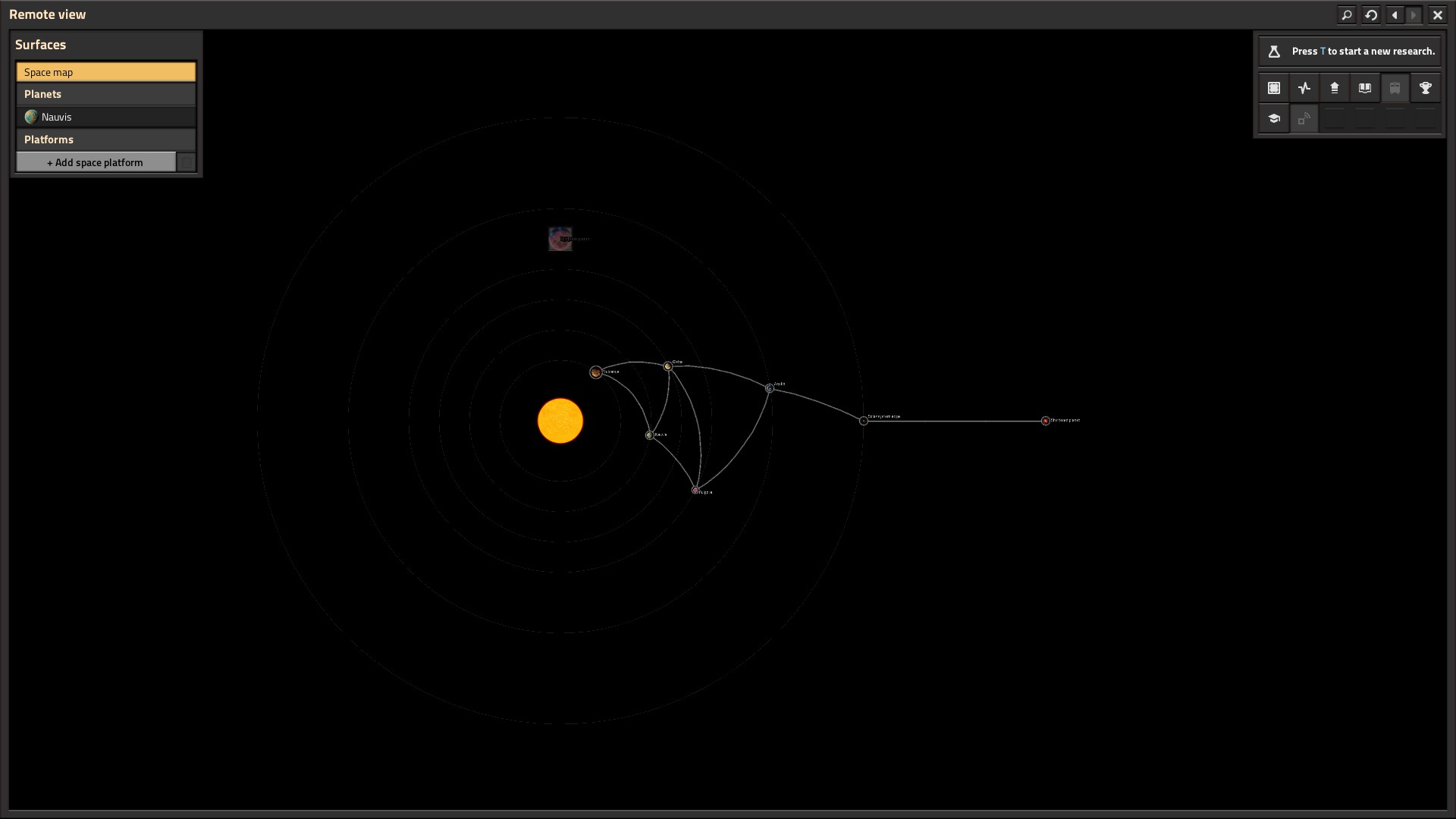 The planet with a high zoom level.