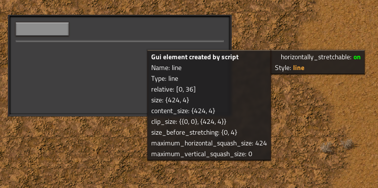 Line with no style properties changed