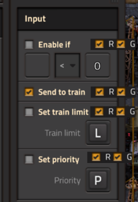suggestion r/g signal on out and in signal