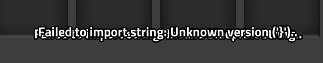 Error message(s)