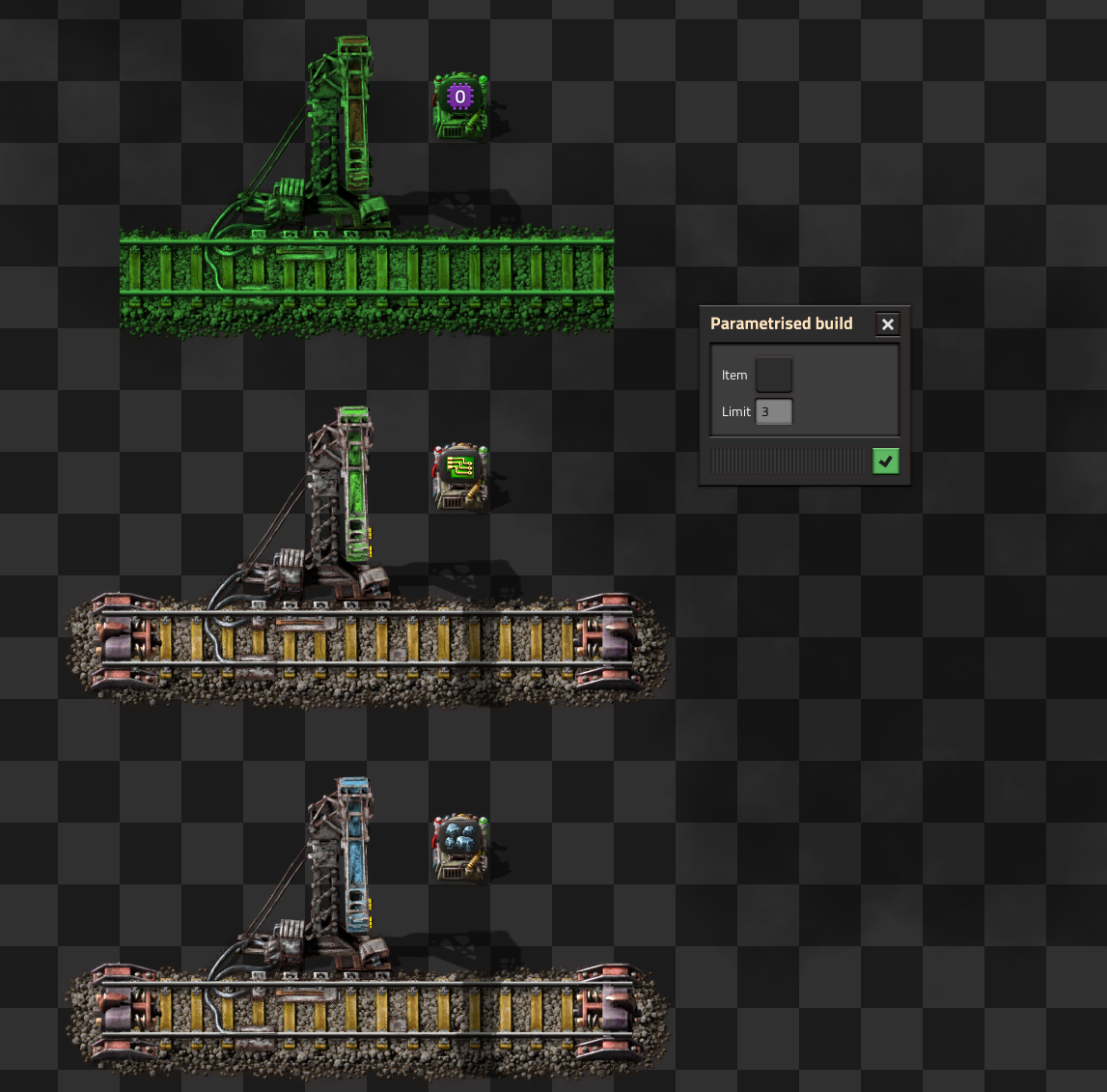 screenshot 1, before parameters are set
