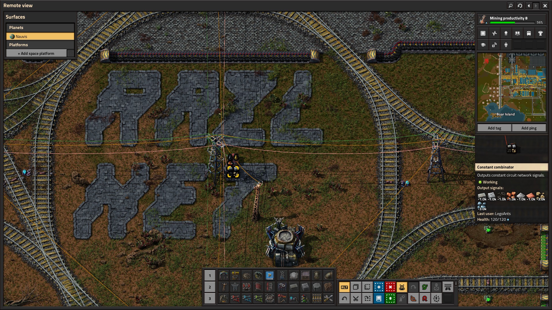 Constant "demand" combinator.