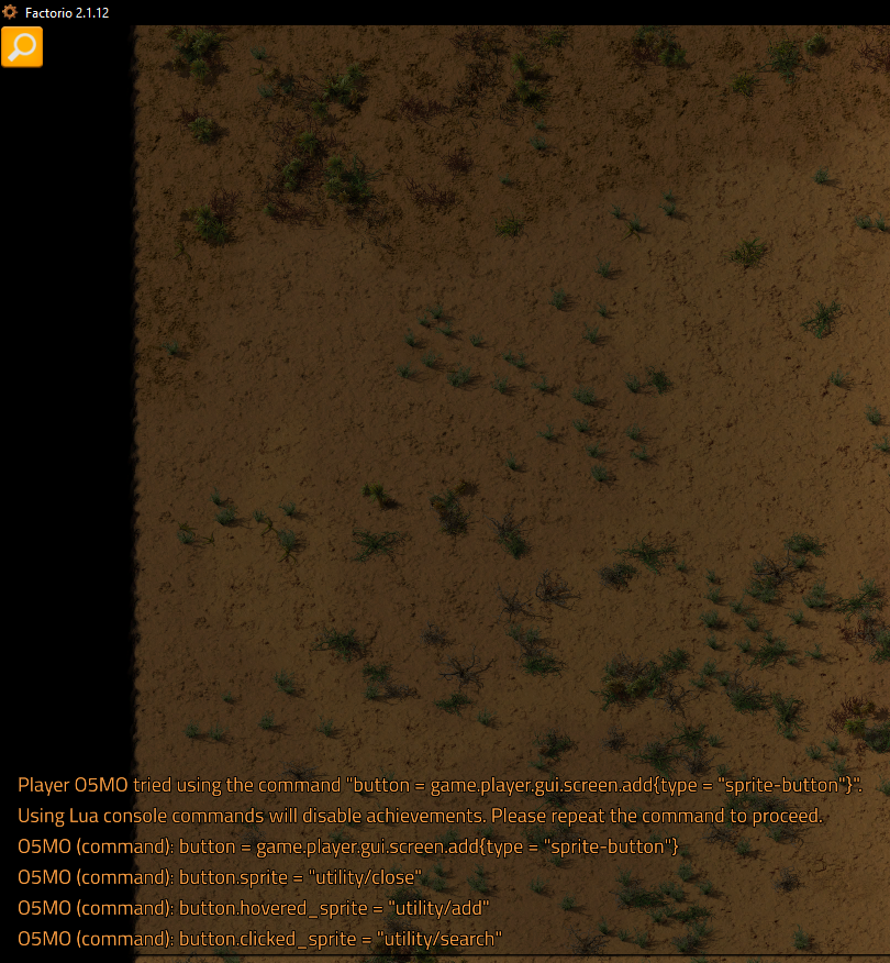 the button is hovered, not clicked, but shows the clicked_sprite
