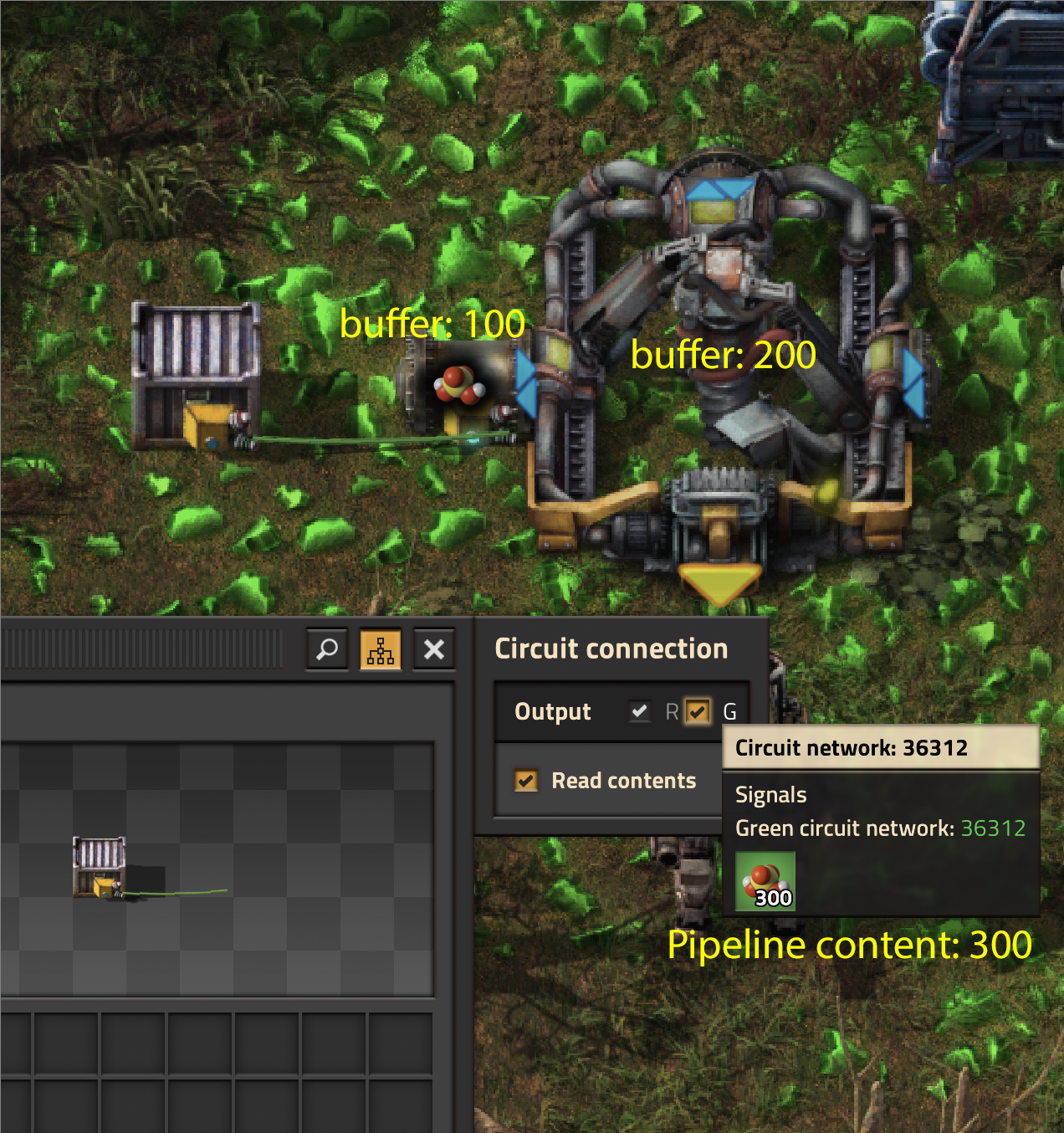 The buffers in other entities are accounted as expected
