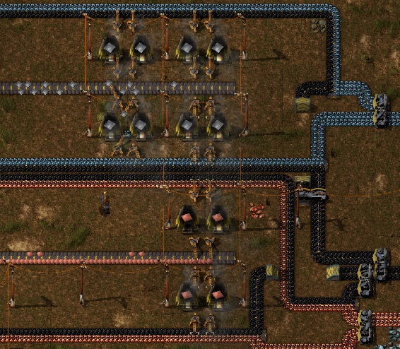 My smelting left a lot to be desired (still looked pretty) so I'm asking for feedback on this design - where i have split coal/ore lines and double stacked furnaces - what I want to know is, is this an adequate beginning for a high-throughput smelting system (expandable, upgradeable, produce high volumes of plate)?