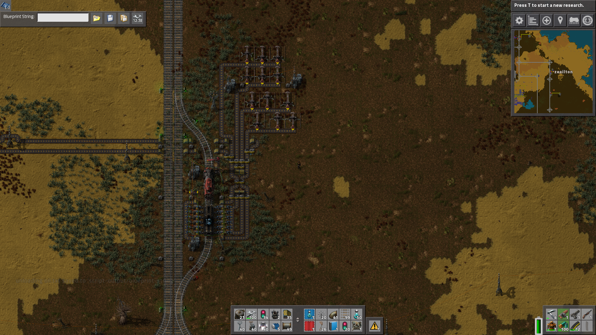 Concept of plugging ore extraction site with the loading station.