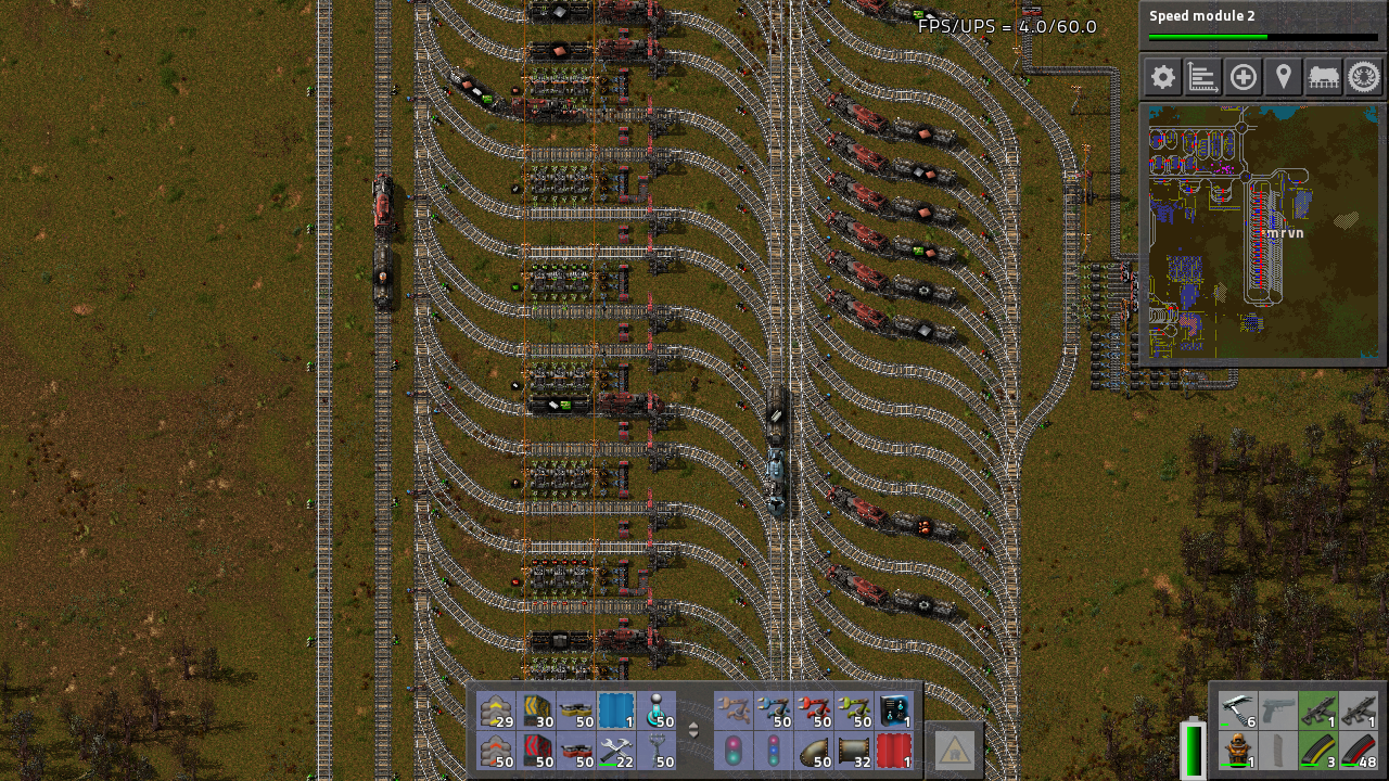Compact train depo