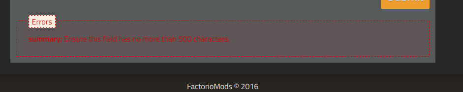 Mod update error