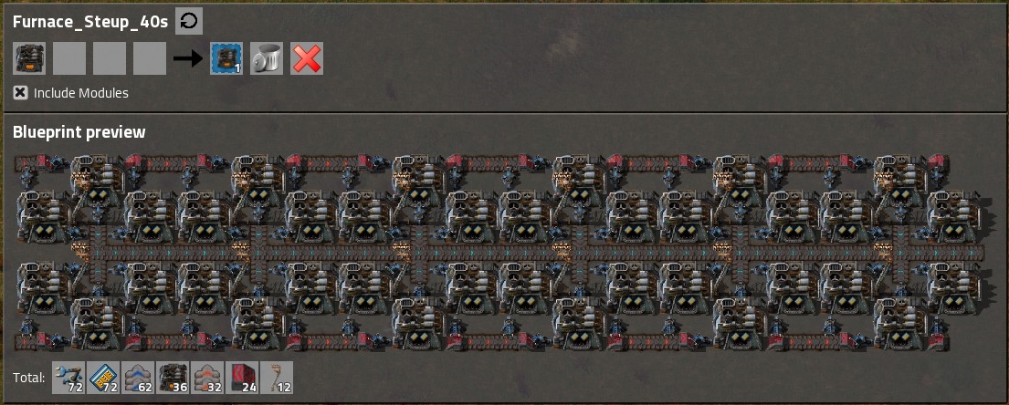 Electric furnace setup 40/s with speed modules