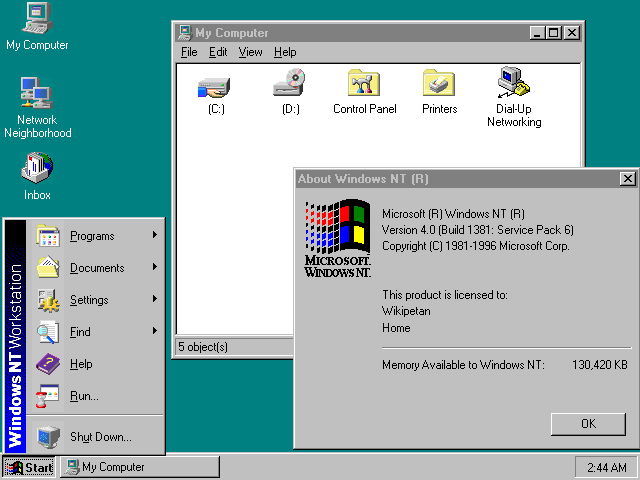 Windows NT 4.0