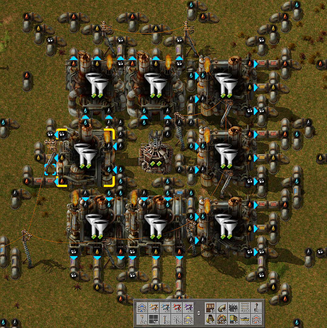 Refinery layout