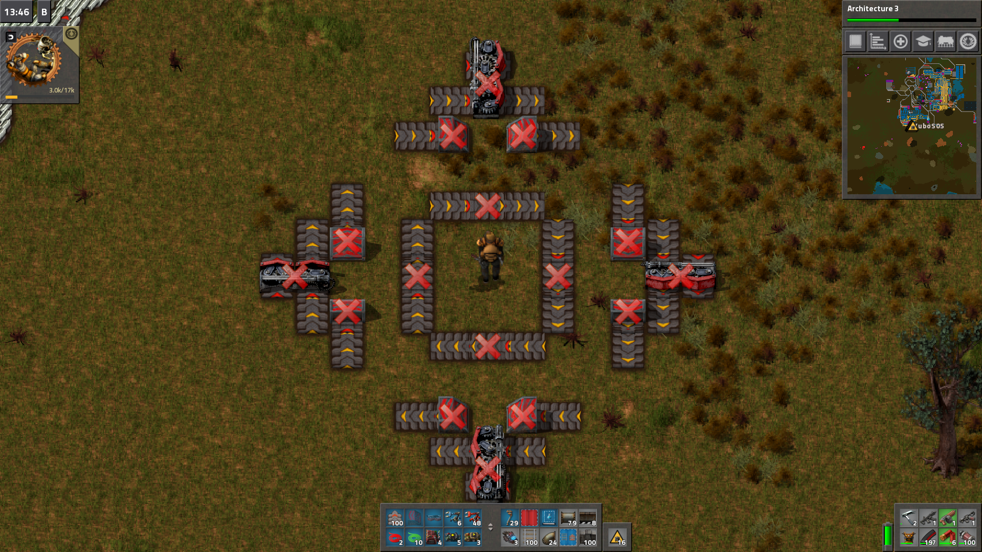 Belt texture overlap