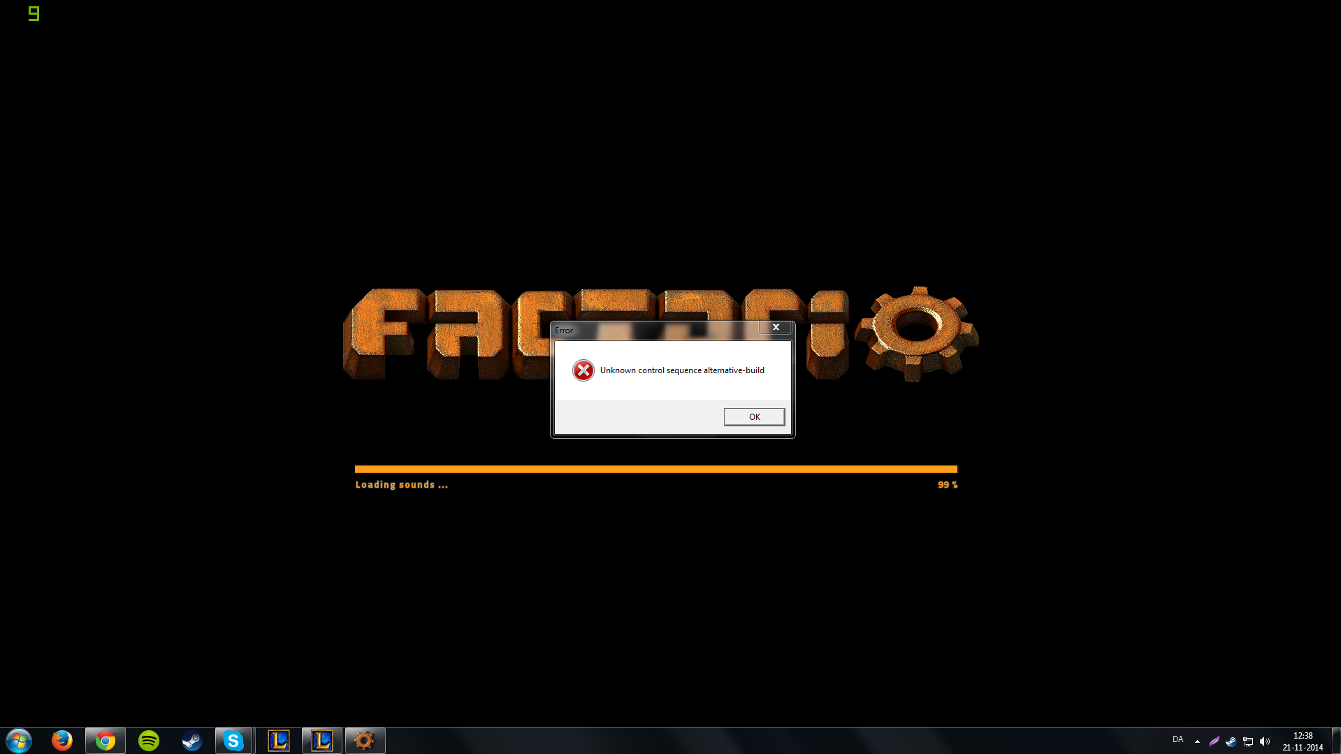 every time i open the game, this pops up, i tried to reinstall but i get the same answer.