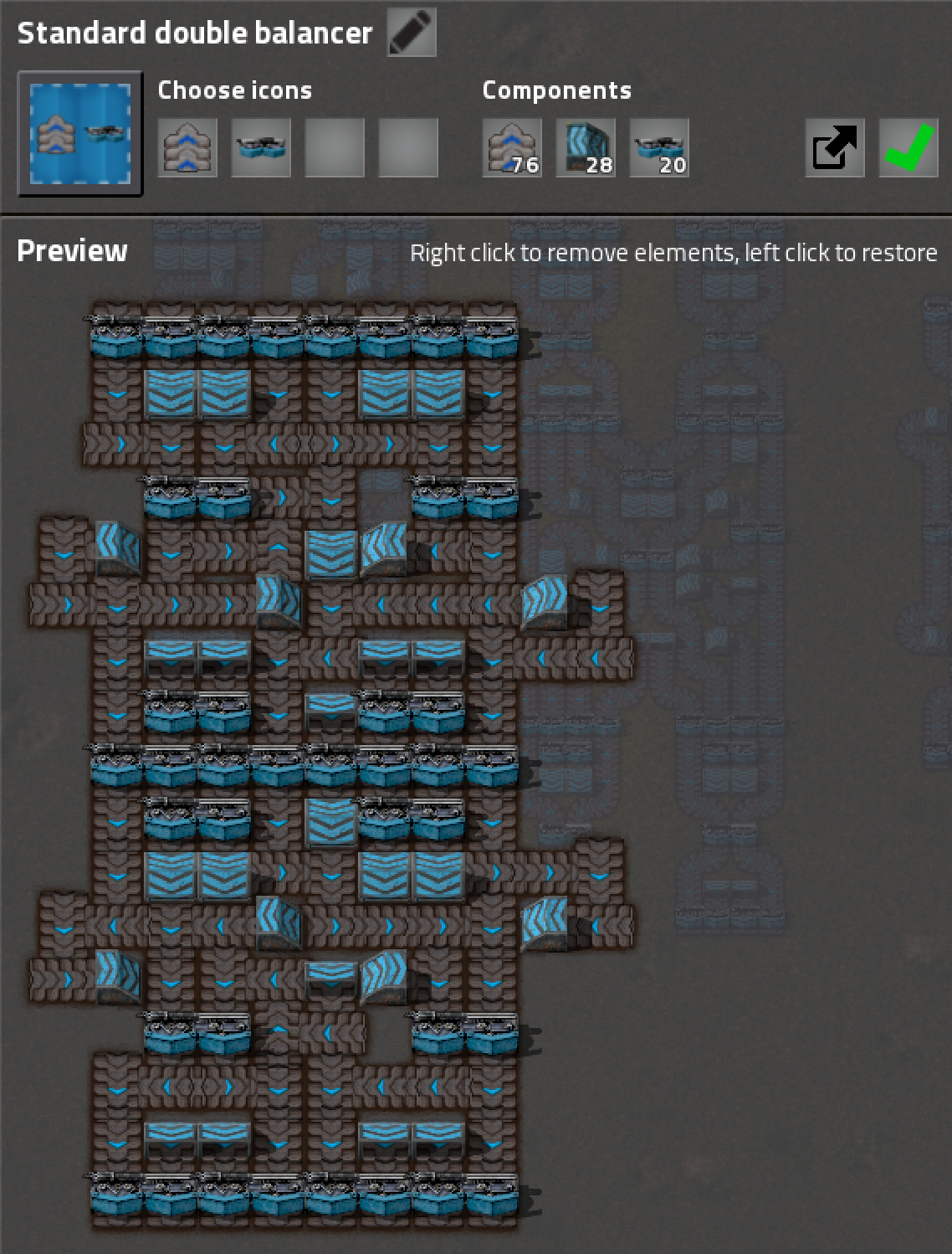 Standard double balancer