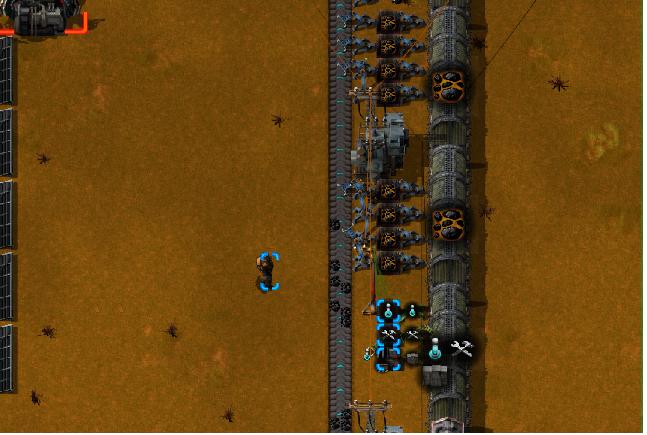 Inserters unload stuff