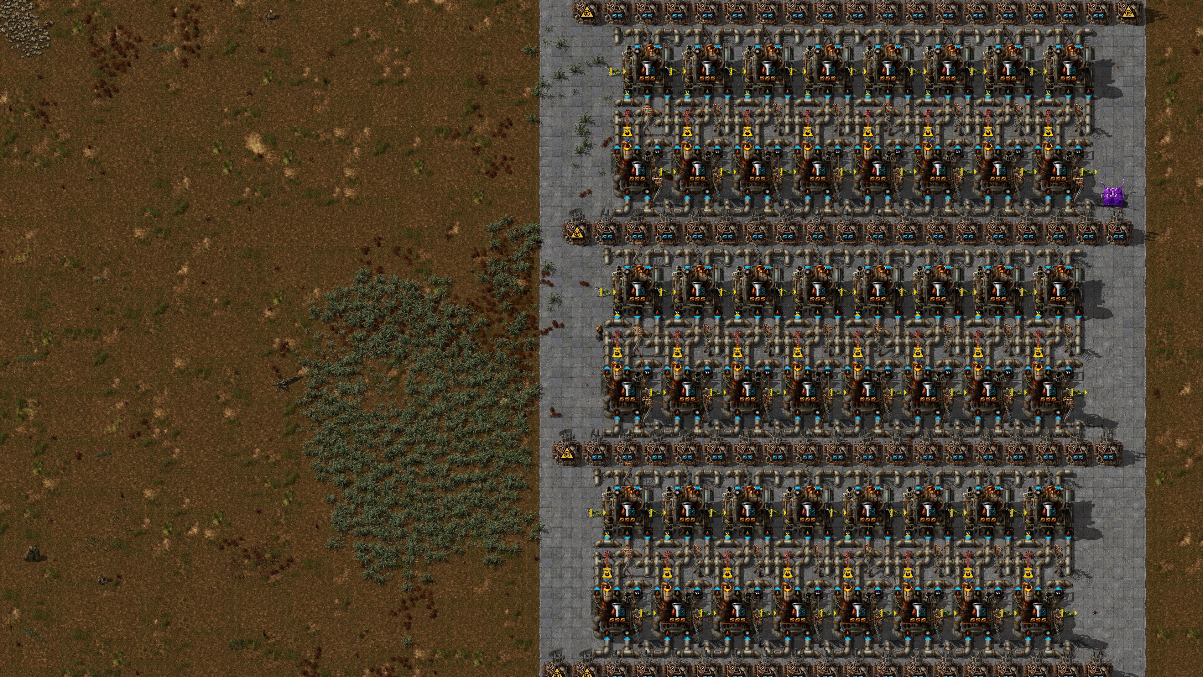 Slightly more compact, fewer bots needed
