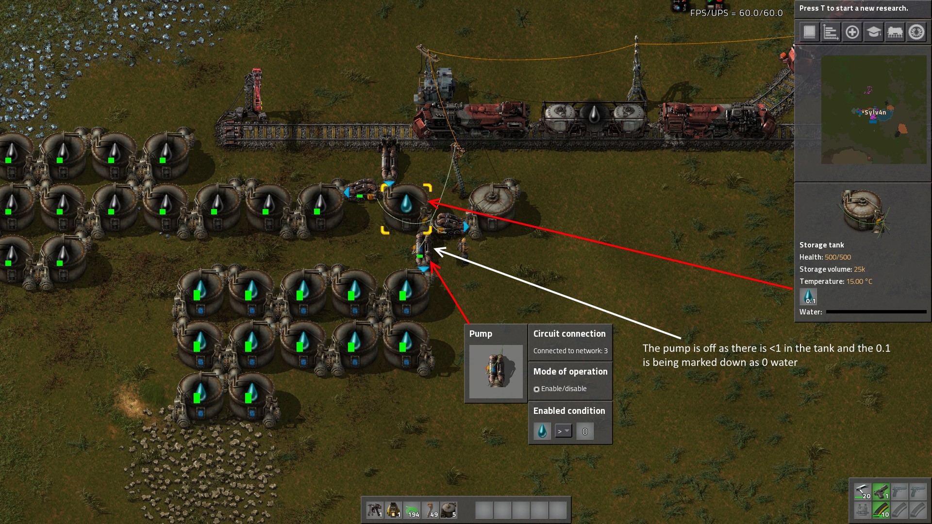 Moved Oil train, its not left in tank