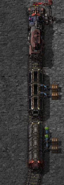 And this is how it looks like when it is being unloaded (the inserters are moving)
