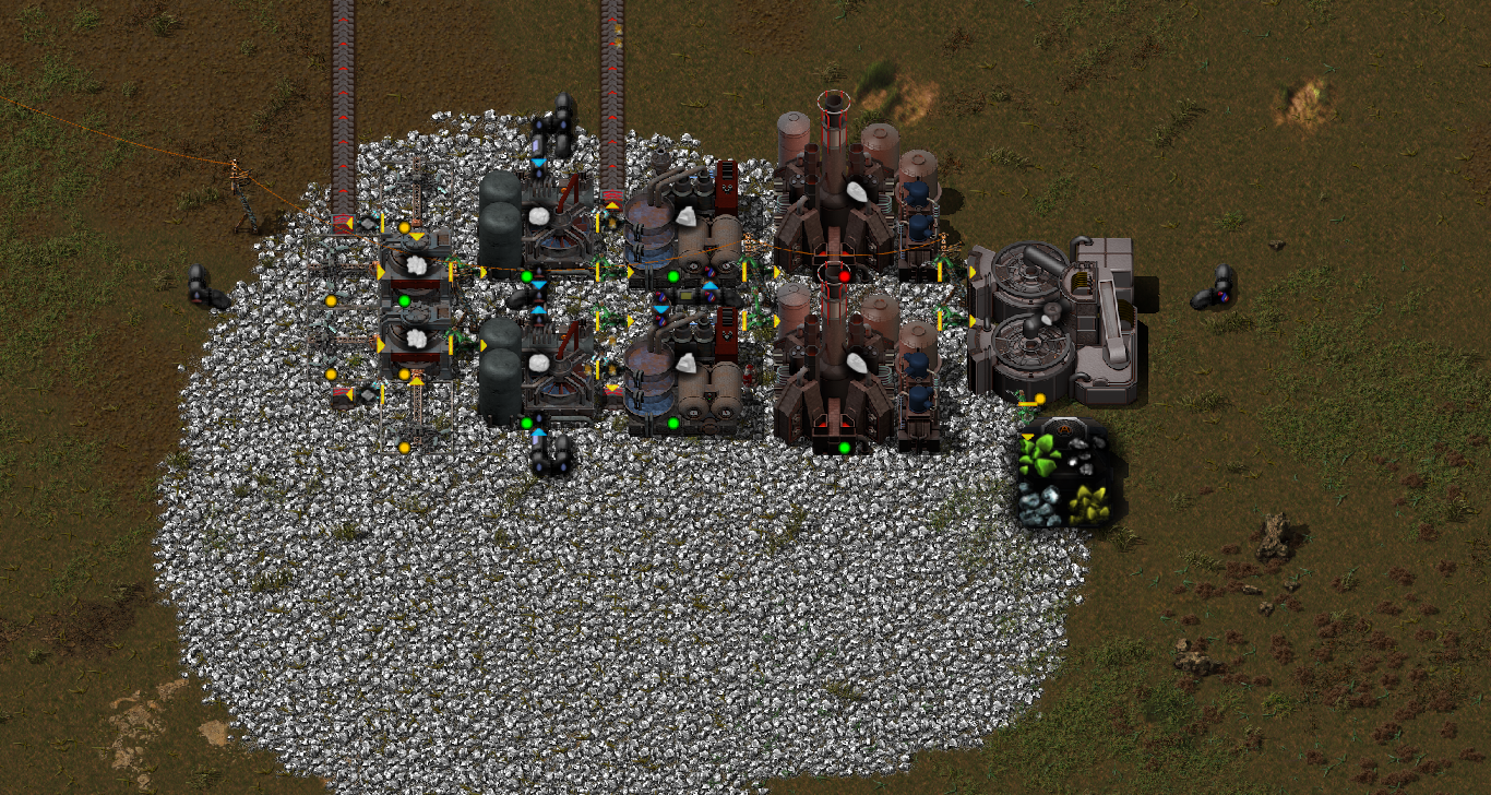 Compact phosphorite refinery