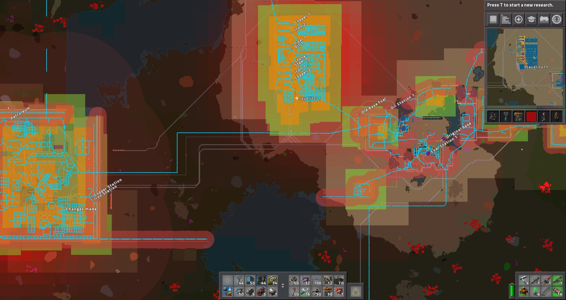 This a map of my train stops
