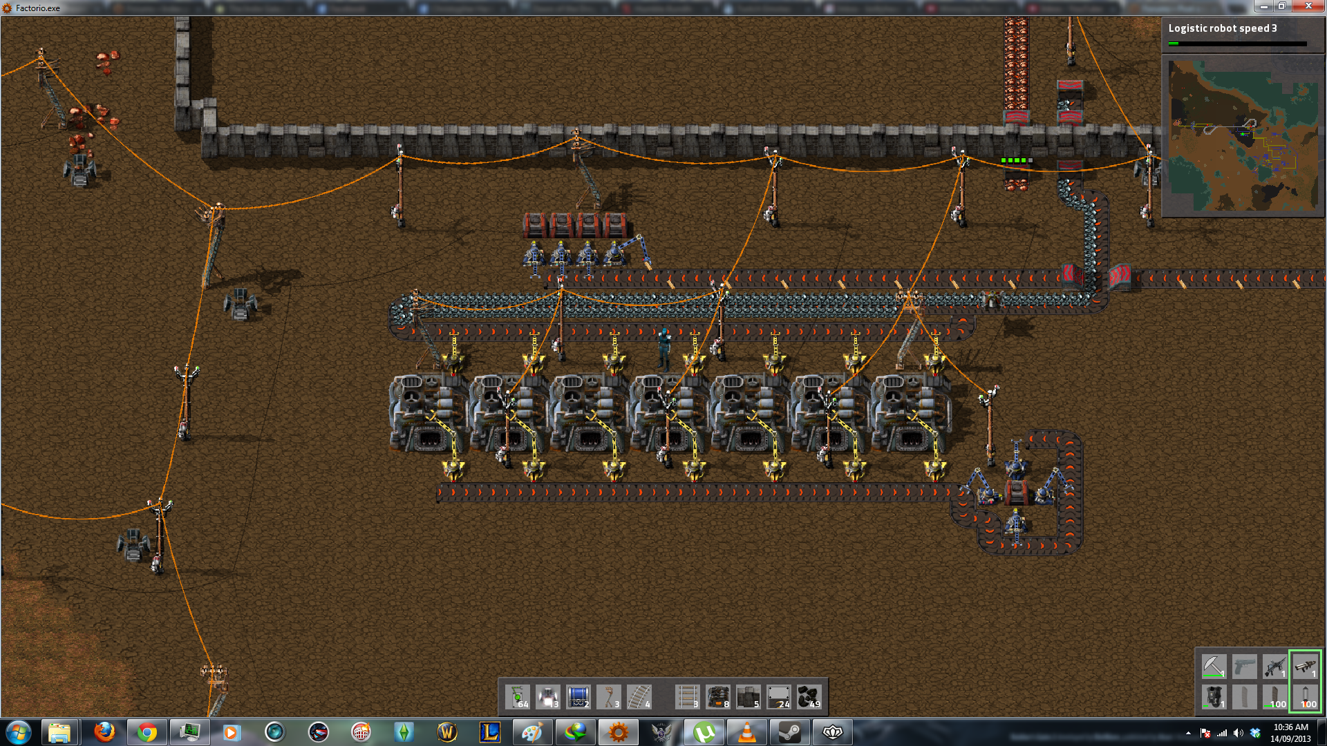 The transport line glitched