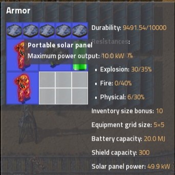 The tooltip mentions the maximum power output, but not how much power it's producing right now.