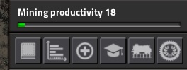 Display while researching mining productivity 18