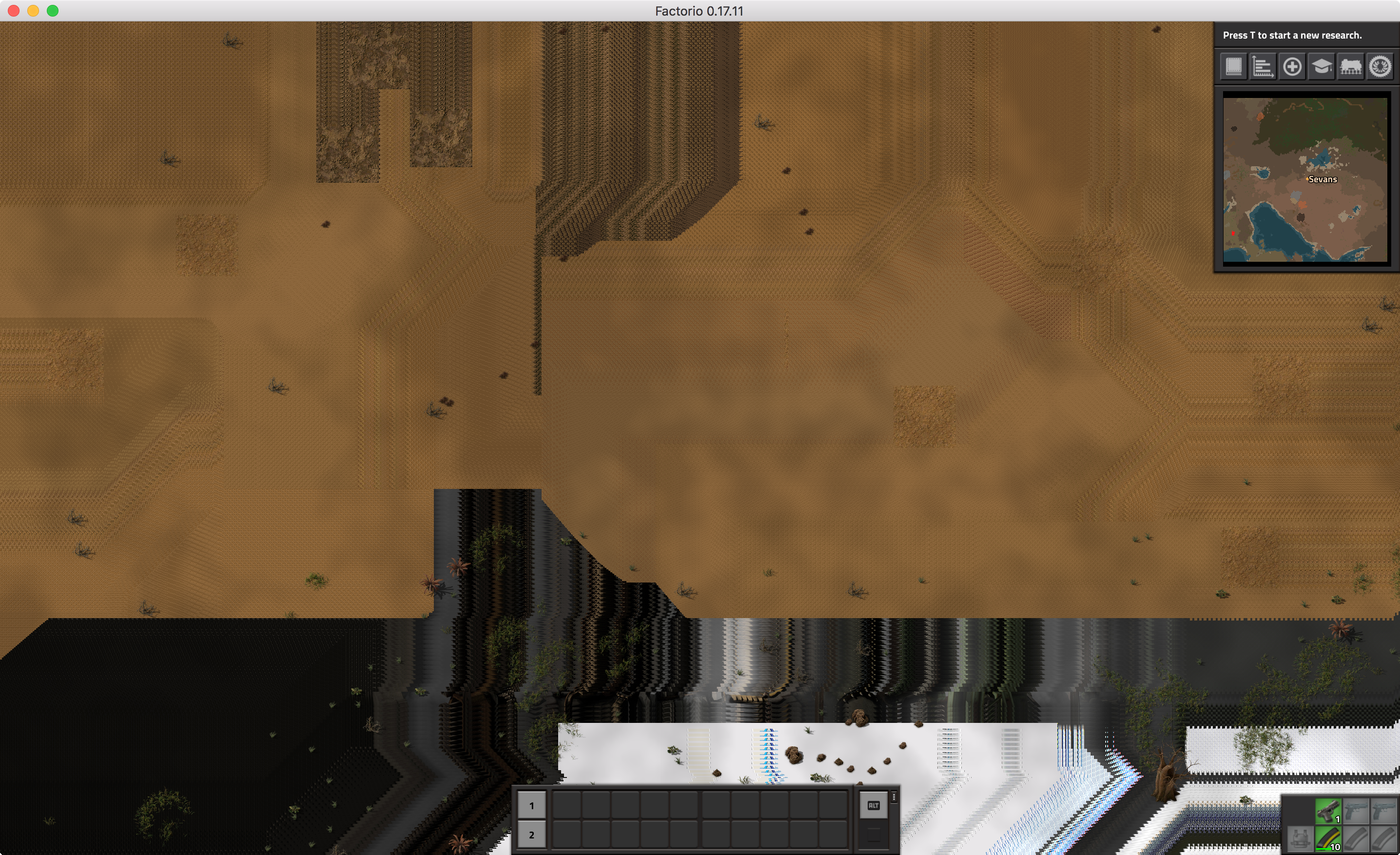 image 2 - Corrupted graphics evident. Result after walking around a bit in-game.