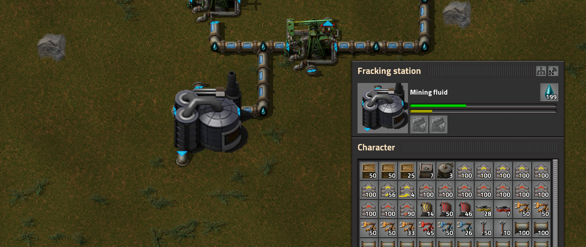 Frackting Station setup with the propper fluidboxes_ running not producing.png