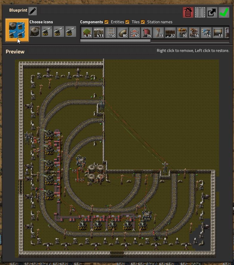 Factorio Blueprint icons can't be changed in Library