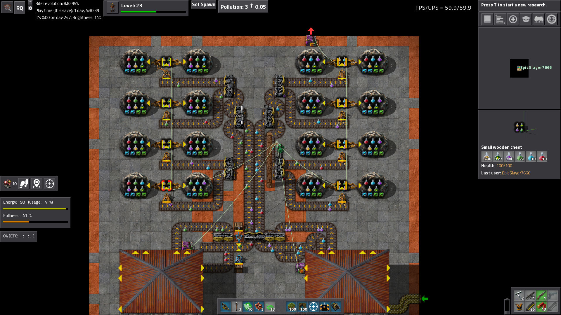 Lab and Splitters again but looking at 1 of the Boxes content.