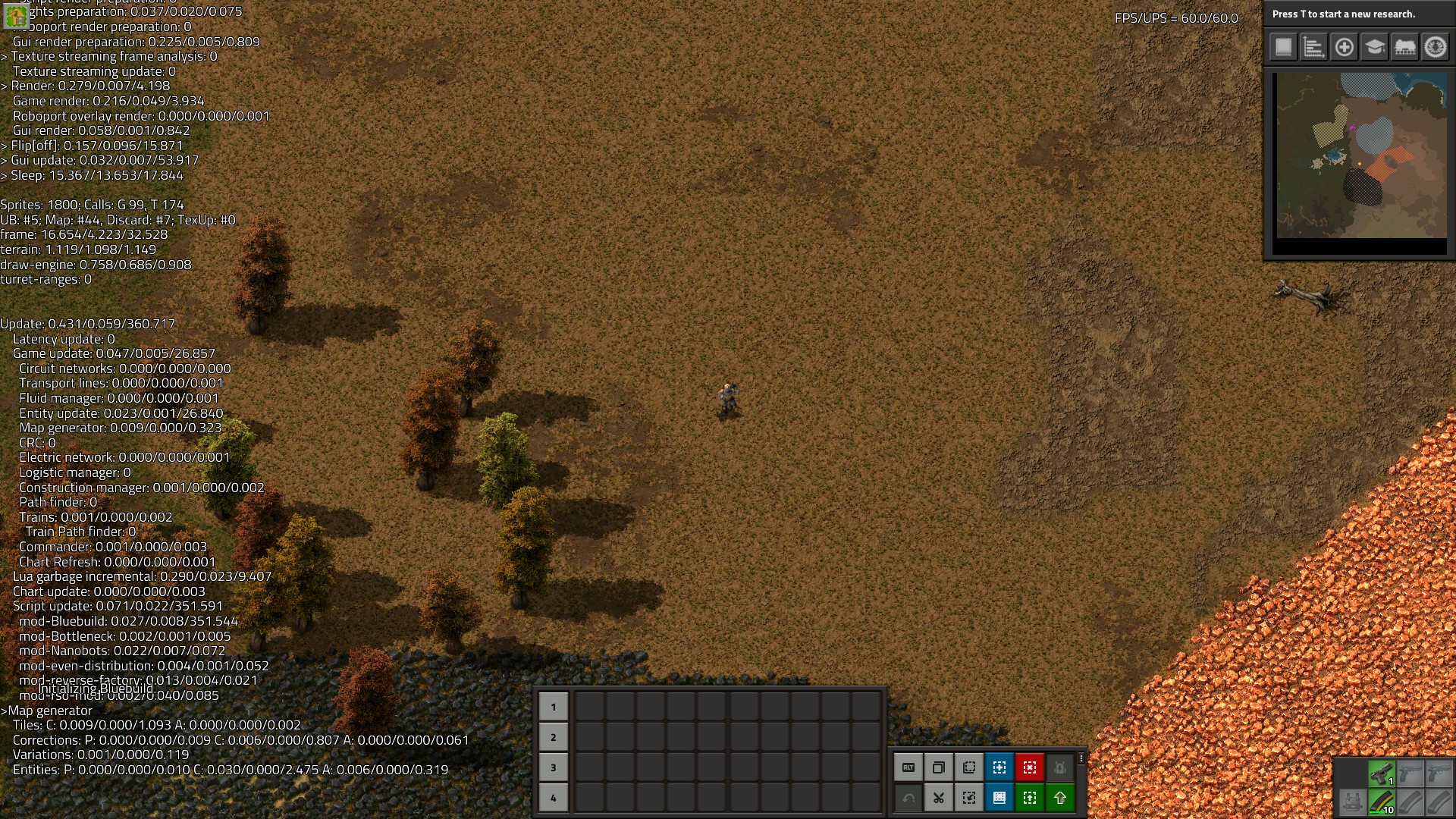 When character running.