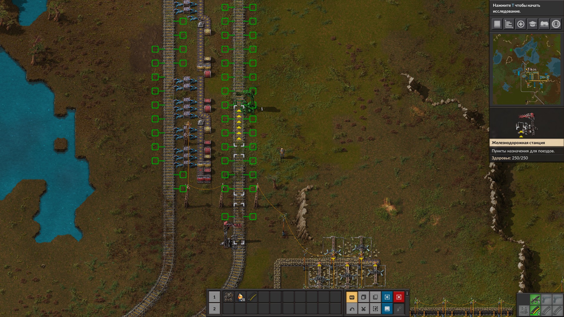 3 railway cars - work